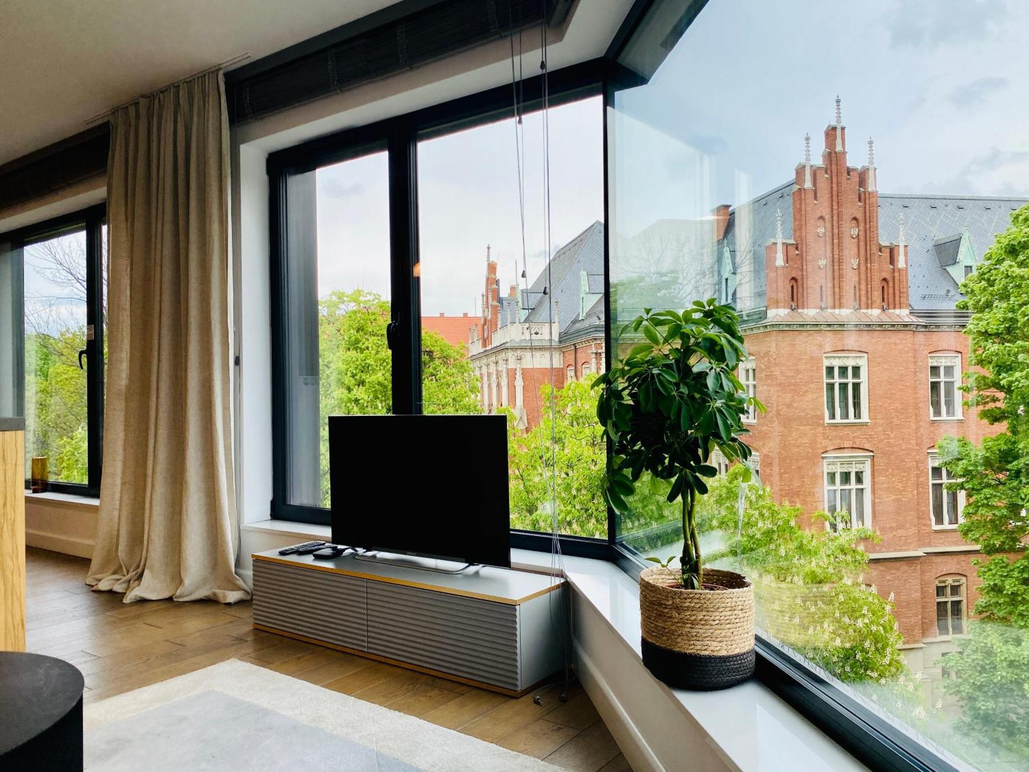 Panorama View By Mint Apartment Kraków Exteriör bild